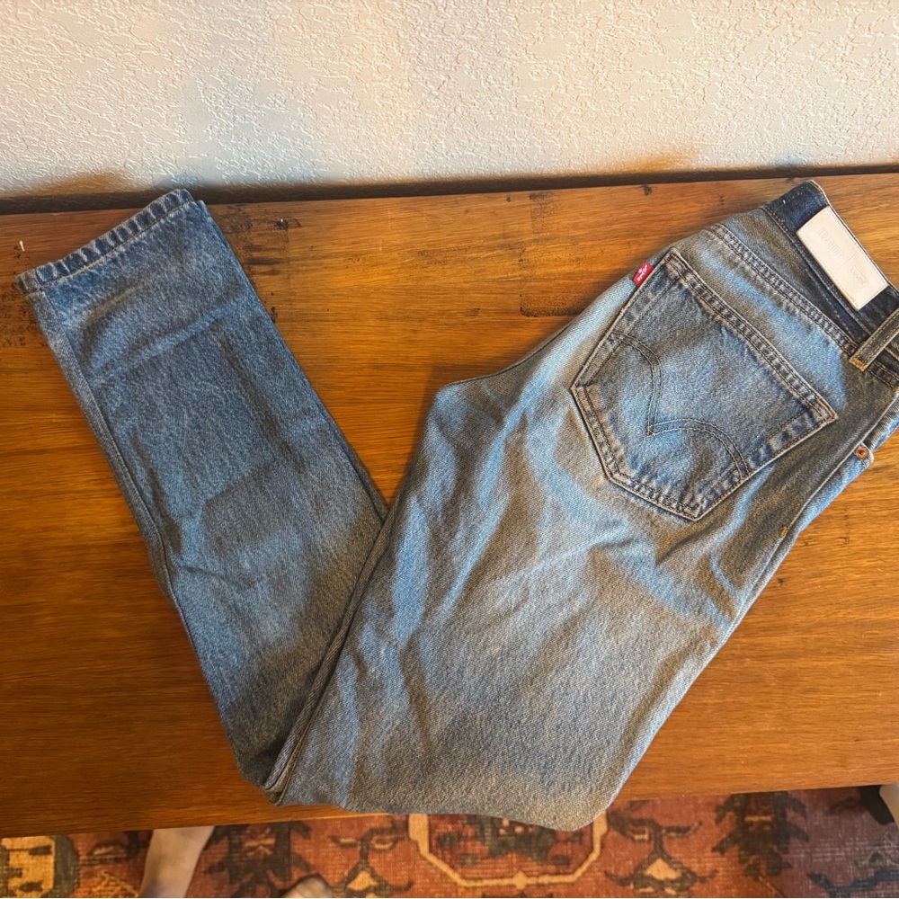Re/ Done Levi’s Straight Blue Denim Jeans